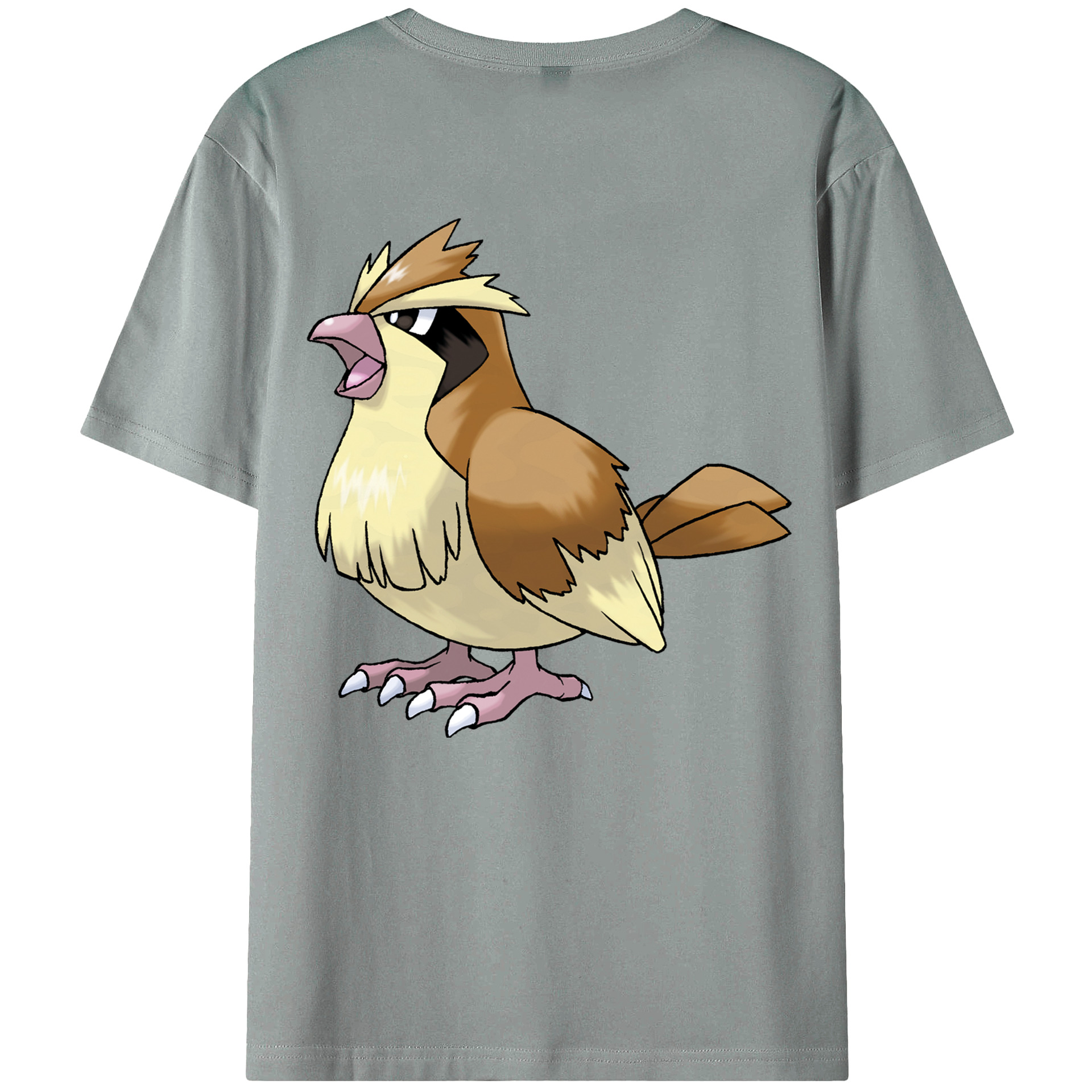 （画像用） ポケットモンスター Pokémon 綿100％ メンズ半袖Tシャツ（バックプリント） 通気性